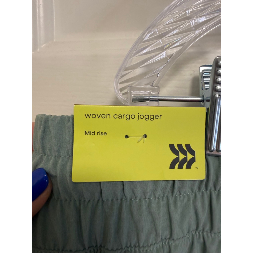 Women’s Active Light Mid-Rise Cargo Joggers | All In Motion™ Sage Green XXL NWT - Picture 7 of 7
